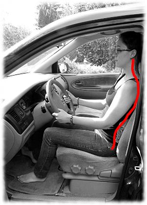Driving posture on sale support
